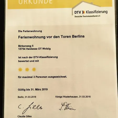 Ferienwohnung vor den Toren Berlins Heidesee Exterior foto
